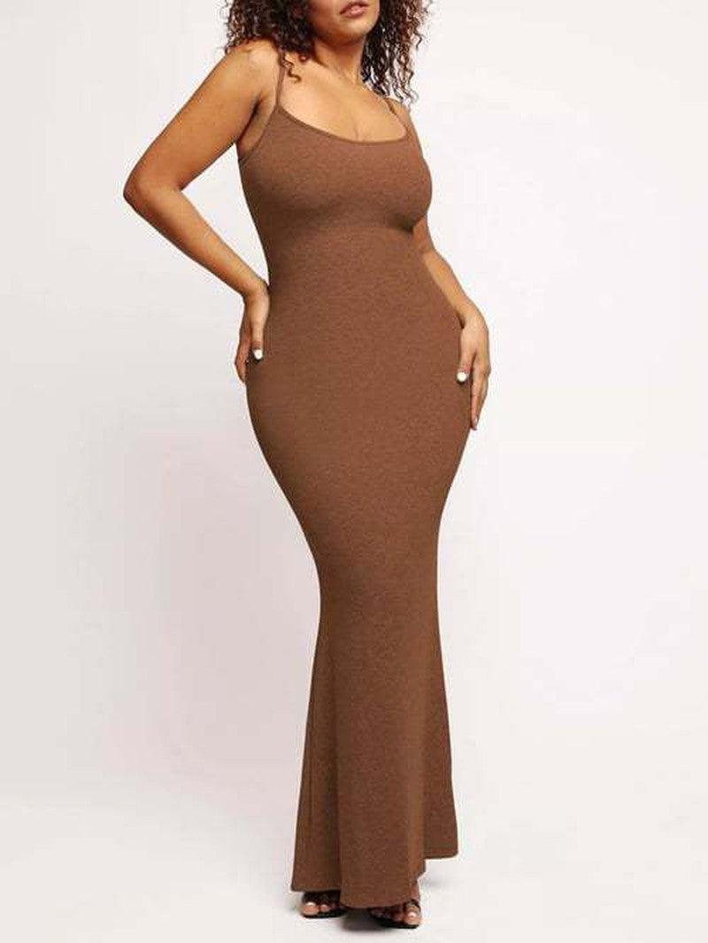 Cheky - Women's New Fashion Versatile Solid Color Dress