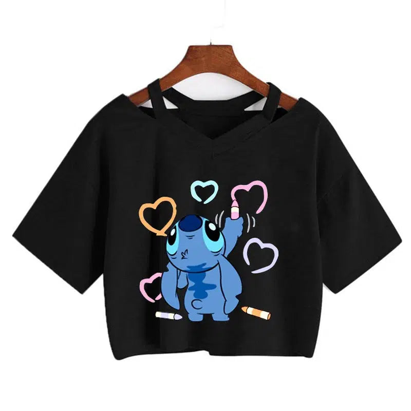 Cheky - Cute Stitch Streetwear Top