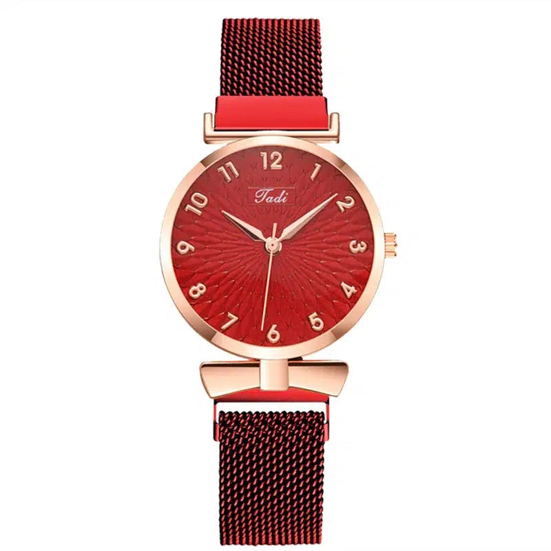 Cheky - New stock!! Women Watches Pentagram Bracelet Female Magnetic Mesh Band Woman Watch Bracelet lazy watch Montre Femme Reloj Mujer