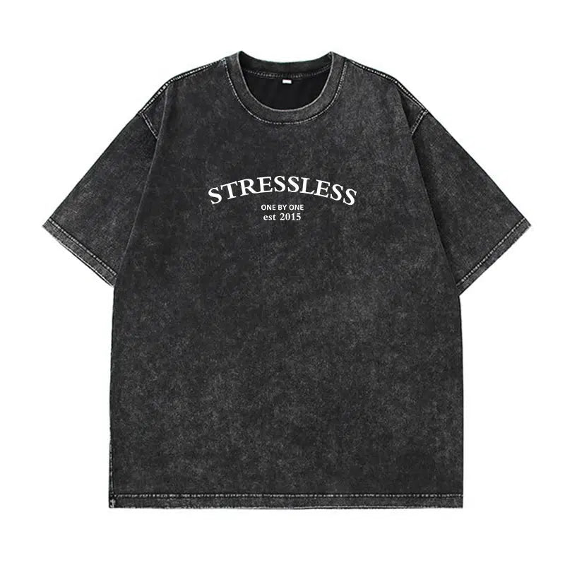 Cheky - Hirsionsan Acid Washed T Shirt Women Vintage Cotton T-shirts Streetwear Soft Mineral Tees Girl Loose Luxury Brand Tops Y2k