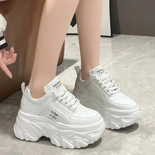 Cheky - Stylish Chunky Platform Sneakers - Versatile & Comfortable