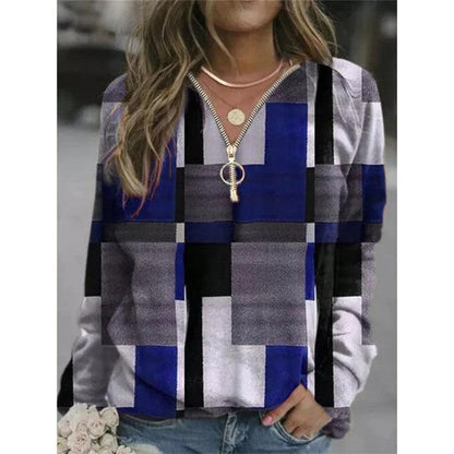 Cheky - Women's Tops Checkered Sweaters Fleece Jackets