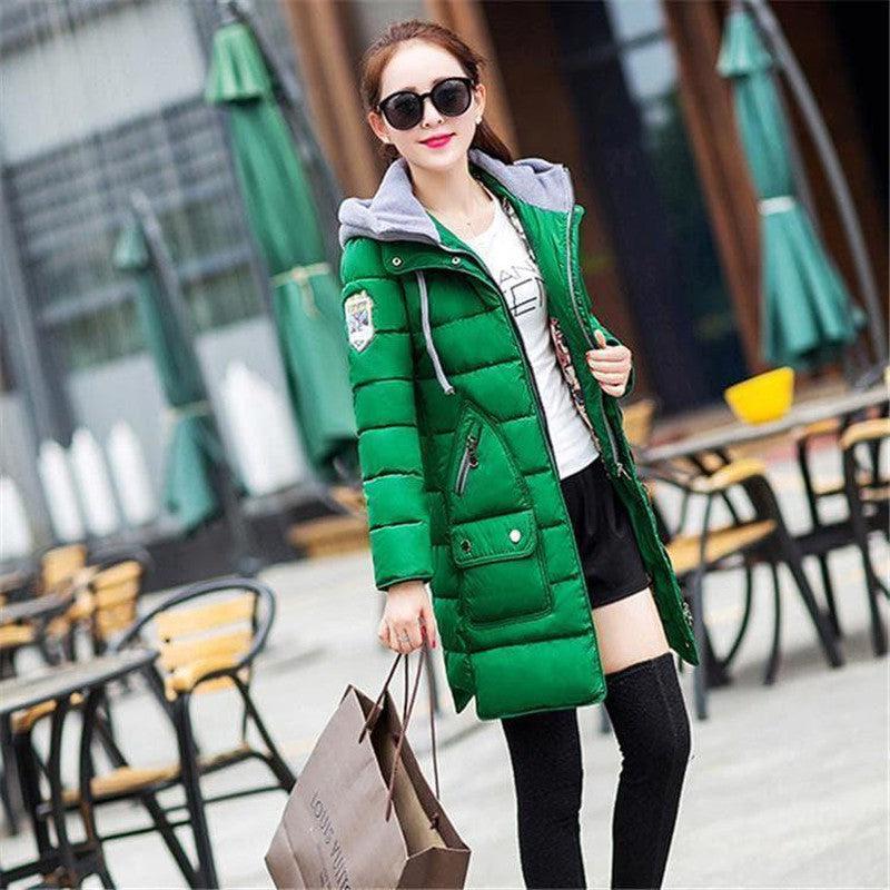 Cheky - autumn and winter new Korean version of the wild cotton coat