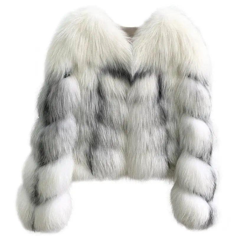 Cheky - High End Marble Fox Fur Coat