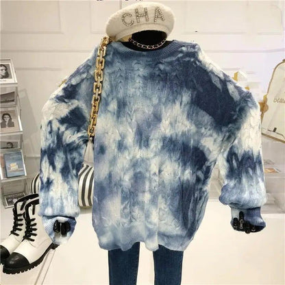 Cheky - High street retro tie-dye sweater women