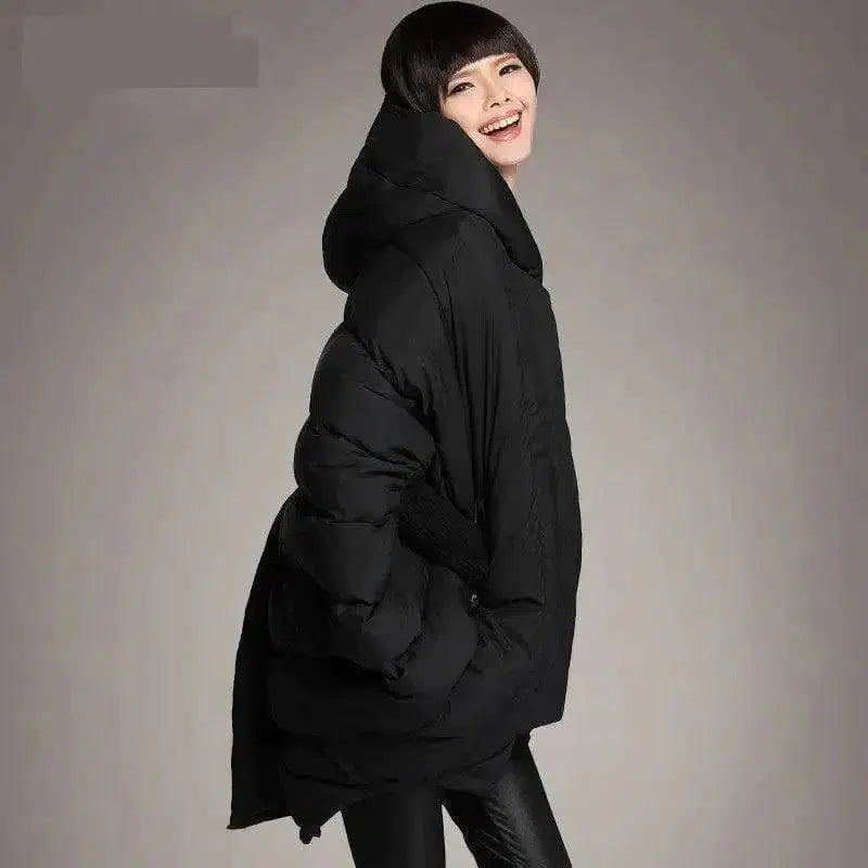 Cheky - Ladies Loose Pocket Hooded Cloak Jacket