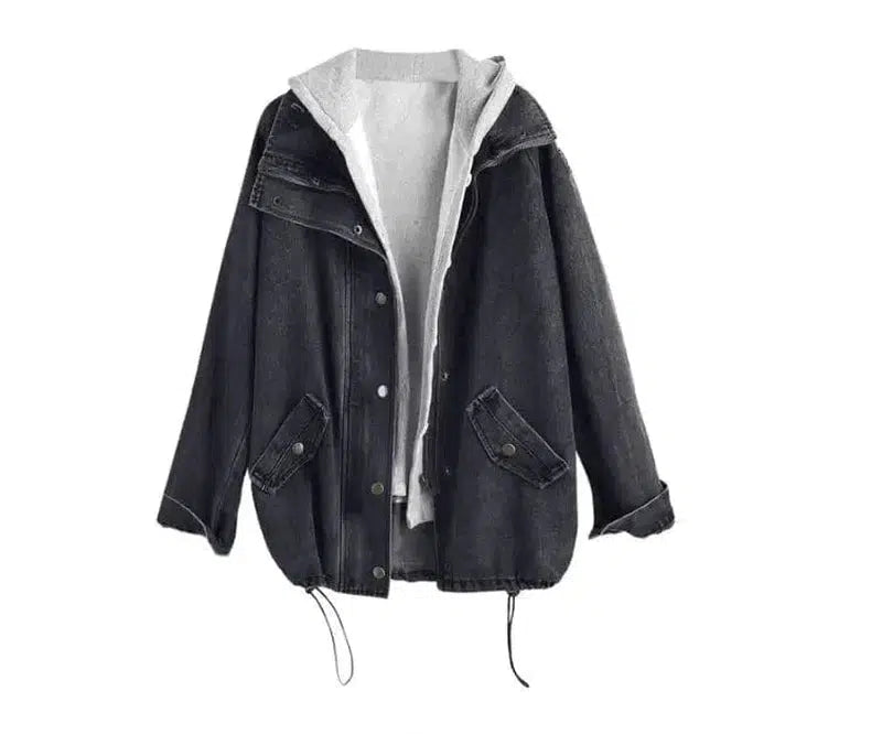 Cheky - Two-piece denim hooded jacket