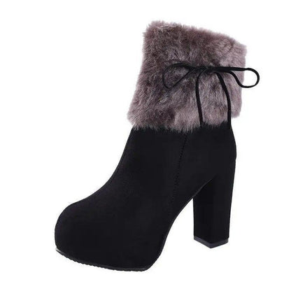 Cheky - New Style Platform Martin Boots Plus Cashmere Women