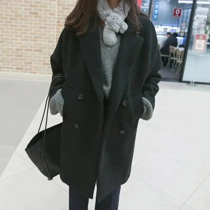 Cheky - Temperament Slim Mid-length Winter New Product Woolen Coat