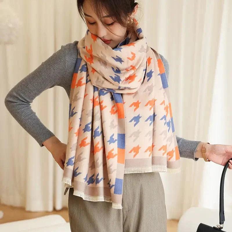 Cheky - Warmth And Thickening Shawl Outside The Fashion And Fashionable High-grade Scarf