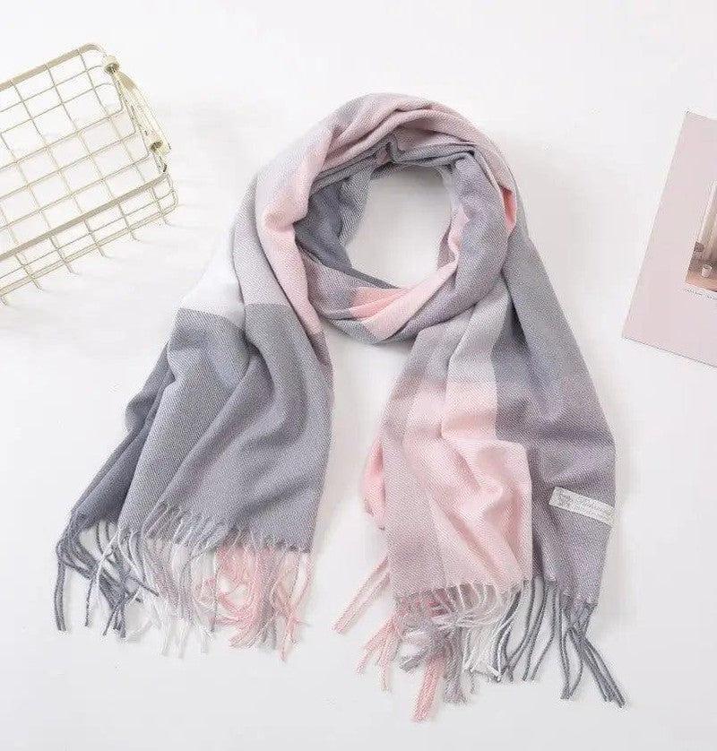 Cheky - Women's Fashion Casual Cashmere Plaid Scarf