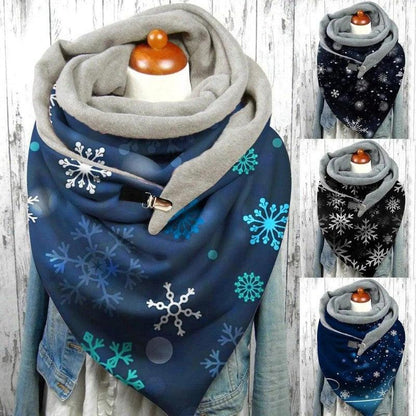 Cheky - Women Scarf Winter Fashion Printing View Art Print Button Sz