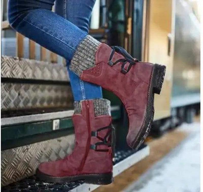 Cheky - Women Winter Boots Mid-Calf Snow Boots